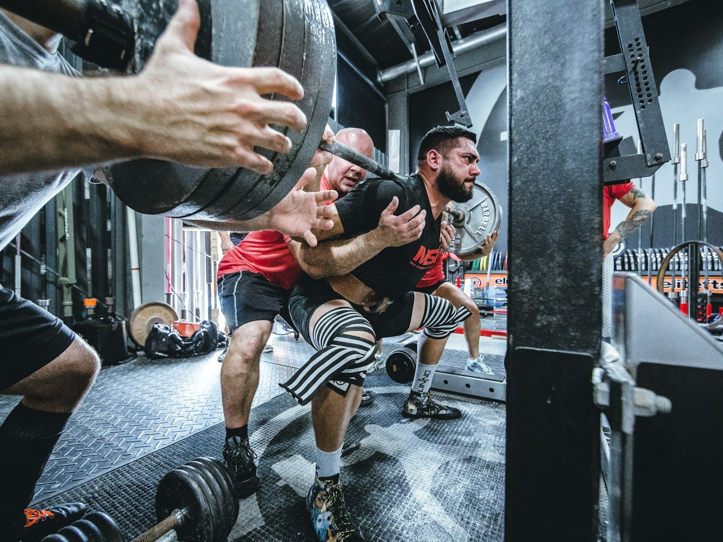 man taking exercise