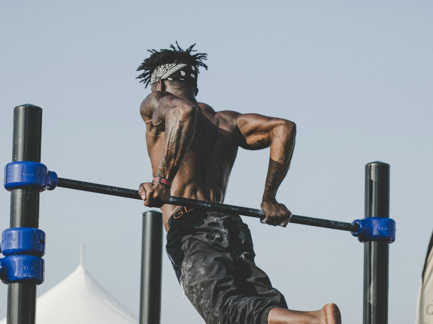 man doing gymnastic